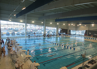 people in pool at the Templeman Aquatic Centre