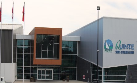 customer service desk at the Quinte Sports and Wellness Centre
