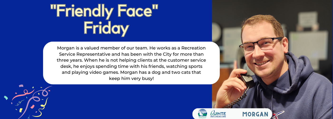 Morgan with wording Friendly Face Friday