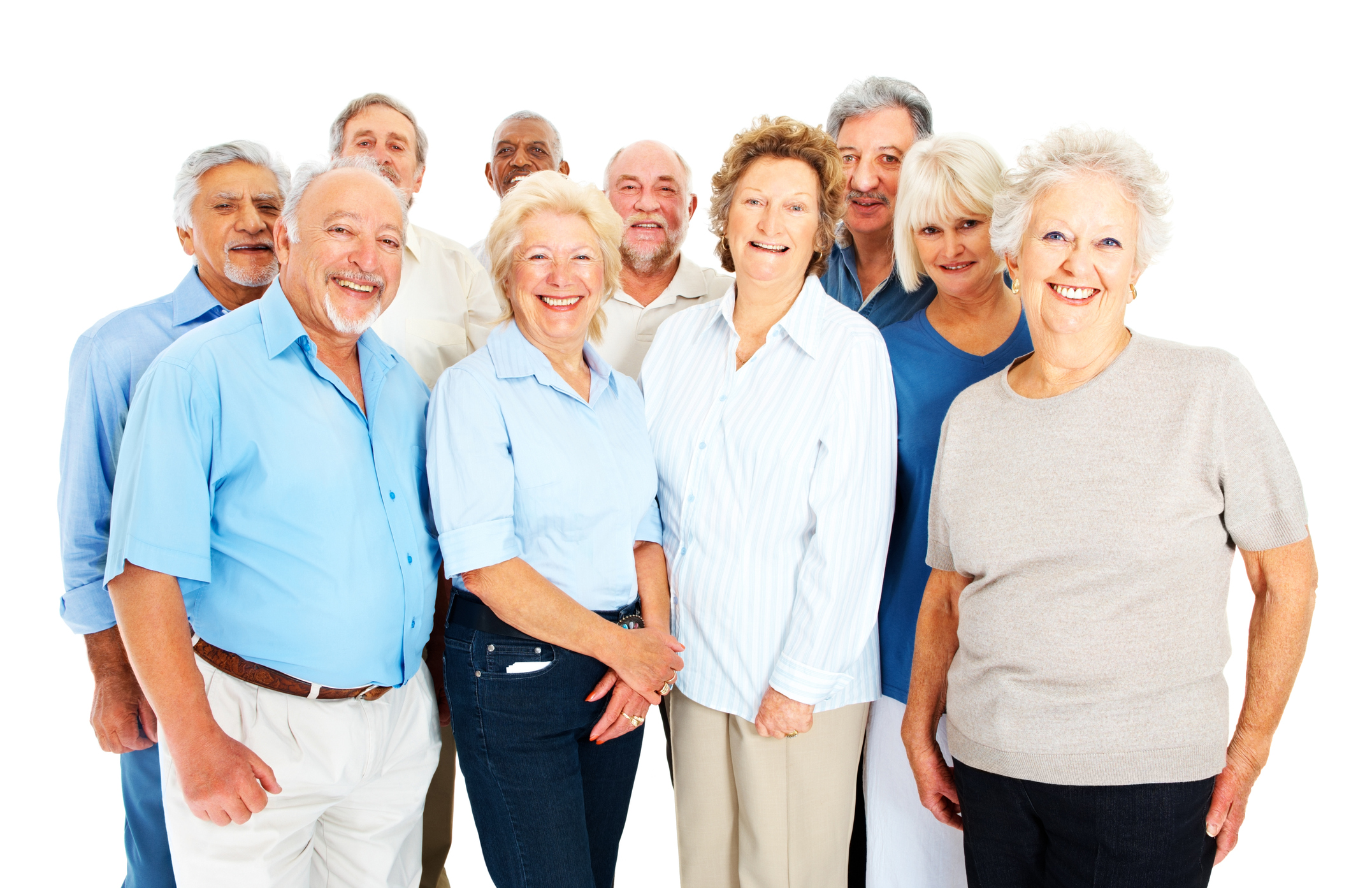 older adults standing together