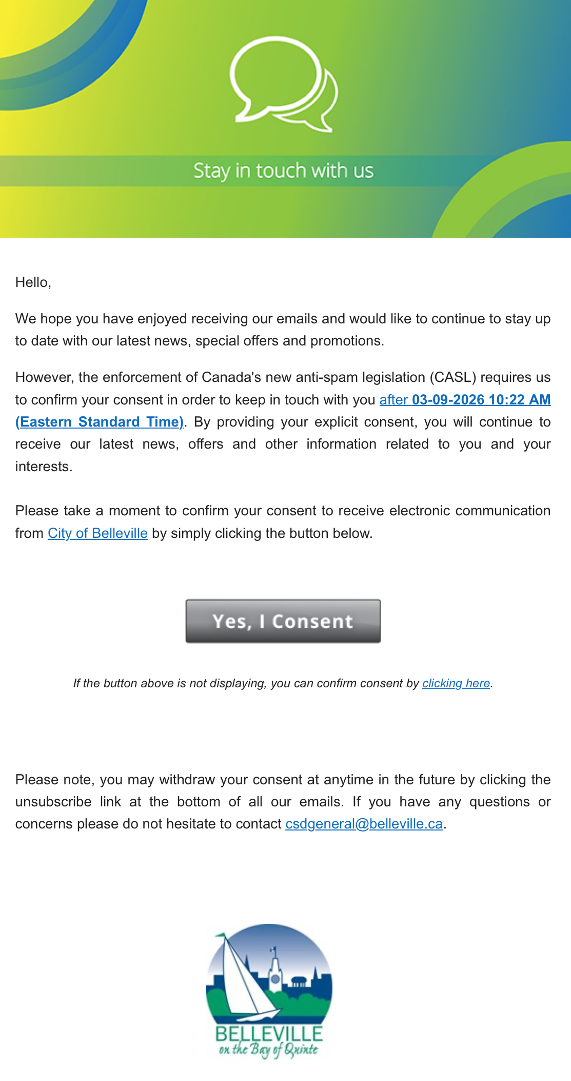 Xplor Rec consent email