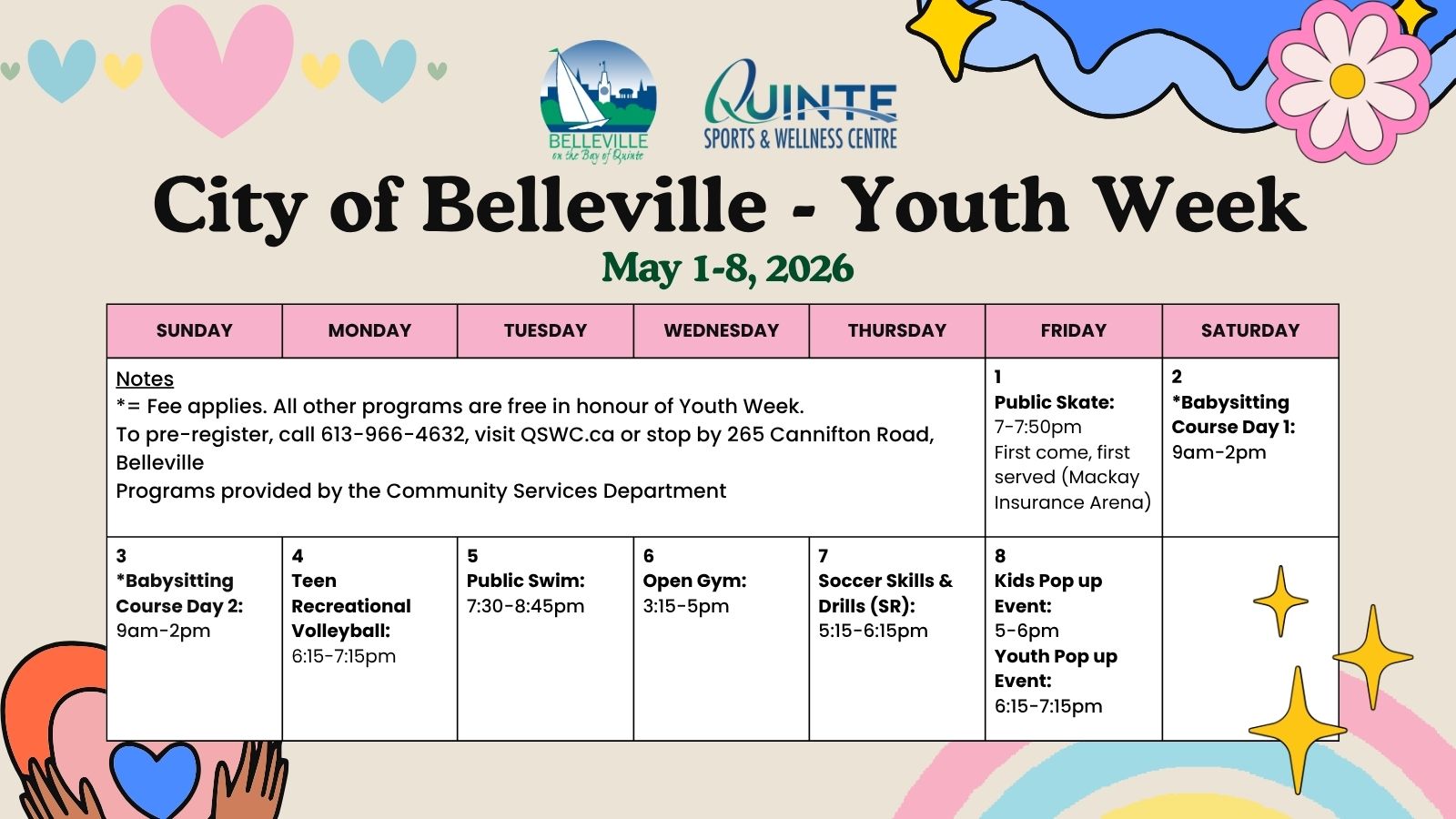 National Youth Week 2026 calendar