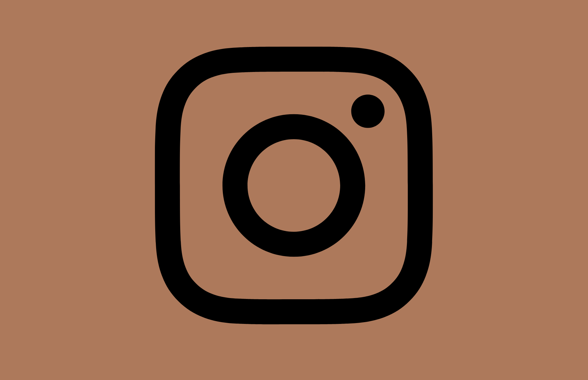 Instagram Icon on brown shade background